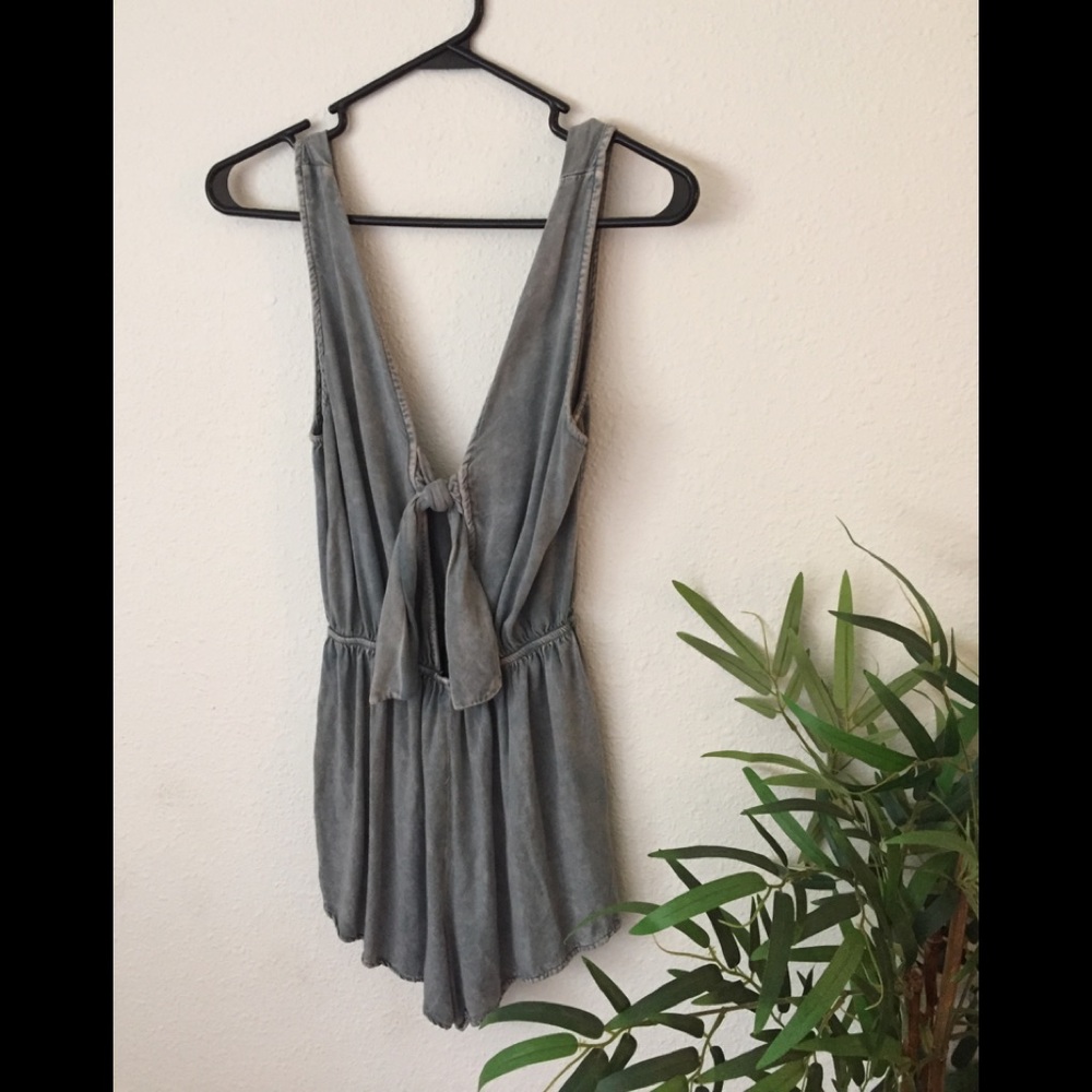 Denim romper